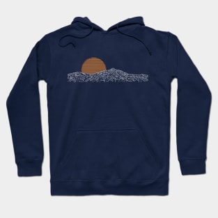 Mountain rising sun Hoodie